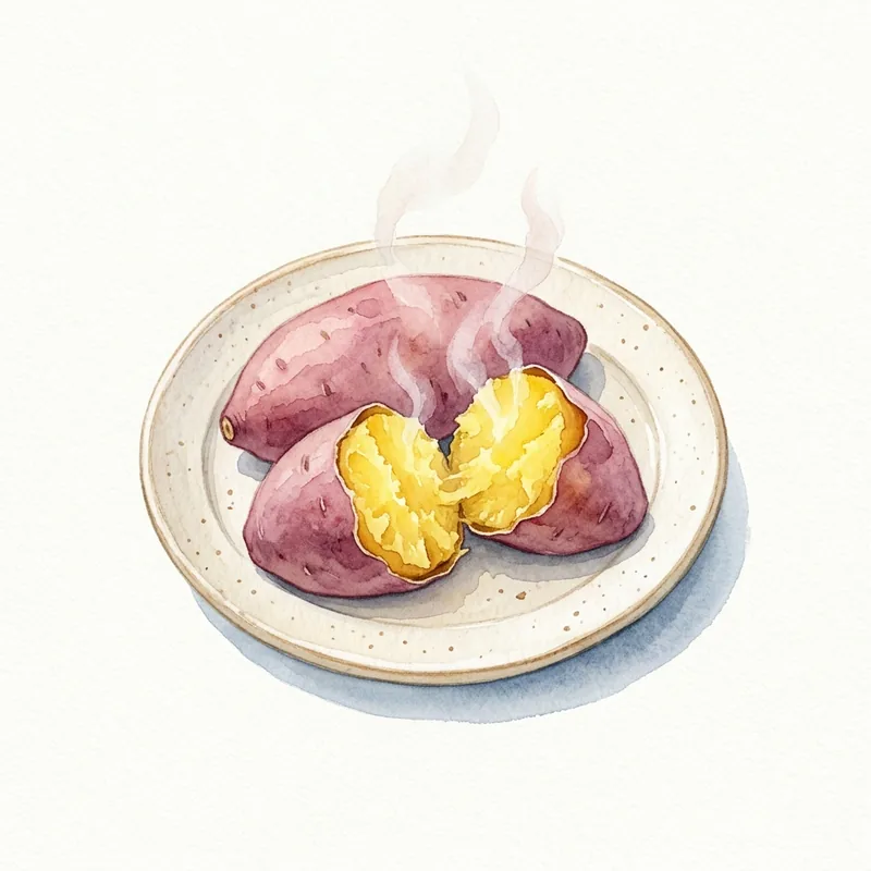 찐 고구마